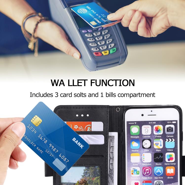 For iPhone 16e Retro Splicing Horizontal Flip Leather Phone Case(Black)