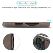 For iPhone 16 Pro LC.IMEEKE Hon Ancient Series Flip Leather Phone Case(Coffee)