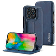 For iPhone 16 Pro LC.IMEEKE Hon Ancient Series Flip Leather Phone Case(Blue) - iPhone 16 Pro Cases by LC.IMEEKE | Online Shopping South Africa | PMC TechLife | Buy Now Pay Later Mobicred