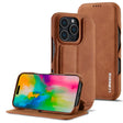 For iPhone 16 Pro LC.IMEEKE Hon Ancient Series Flip Leather Phone Case(Brown) - iPhone 16 Pro Cases by LC.IMEEKE | Online Shopping South Africa | PMC TechLife | Buy Now Pay Later Mobicred