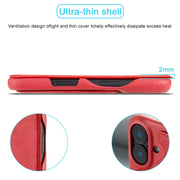For iPhone 16 Plus LC.IMEEKE Hon Ancient Series Flip Leather Phone Case(Red)