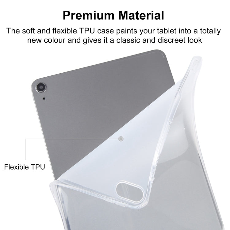 For Samsung Galaxy Tab S9+ TPU Tablet Case(Frosted Clear)