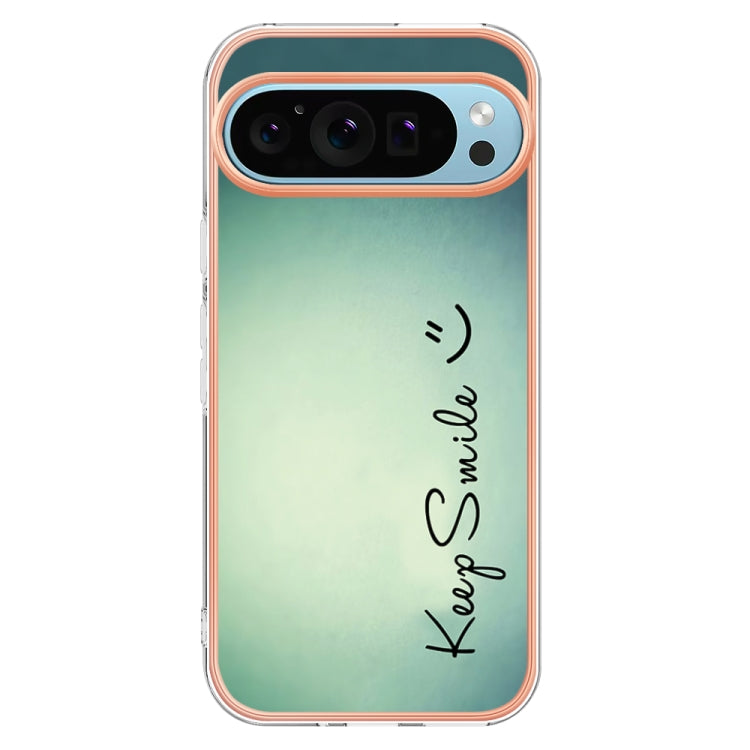 For Google Pixel 9 / 9 Pro Electroplating Dual-side IMD Phone Case(Smile)