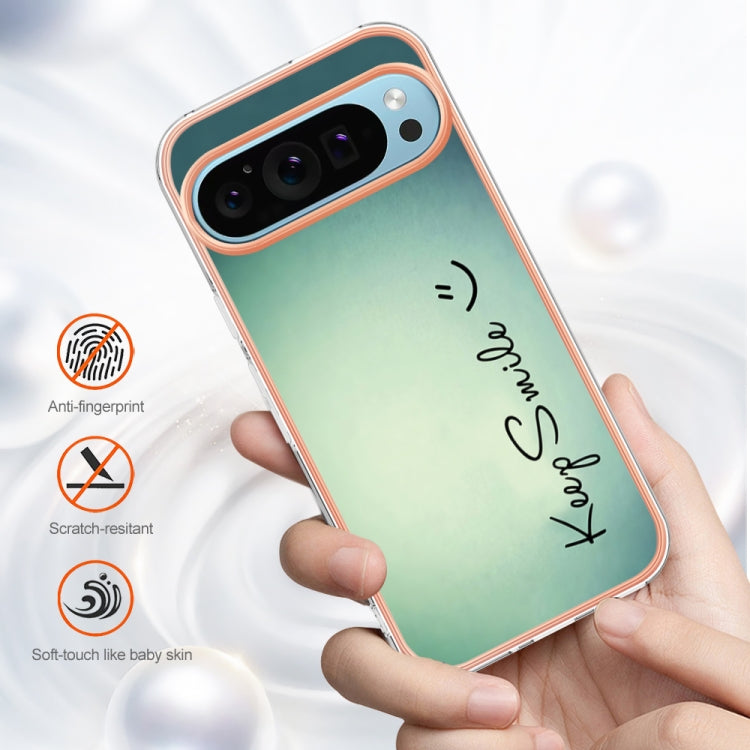 For Google Pixel 9 / 9 Pro Electroplating Dual-side IMD Phone Case(Smile)