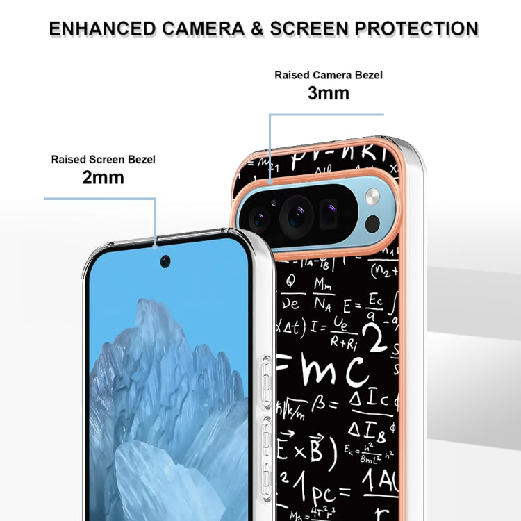 For Google Pixel 9 / 9 Pro Electroplating Dual-side IMD Phone Case(Equation)