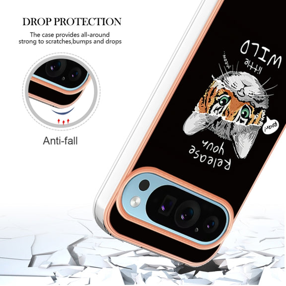 For Google Pixel 9 / 9 Pro Electroplating Dual-side IMD Phone Case(Natural Growth)