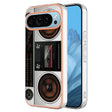 For Google Pixel 9 / 9 Pro Electroplating Dual-side IMD Phone Case(Retro Radio) - Google Cases by PMC TechLife | Online Shopping South Africa | PMC TechLife | Buy Now Pay Later Mobicred