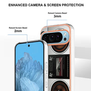 For Google Pixel 9 / 9 Pro Electroplating Dual-side IMD Phone Case(Retro Radio)
