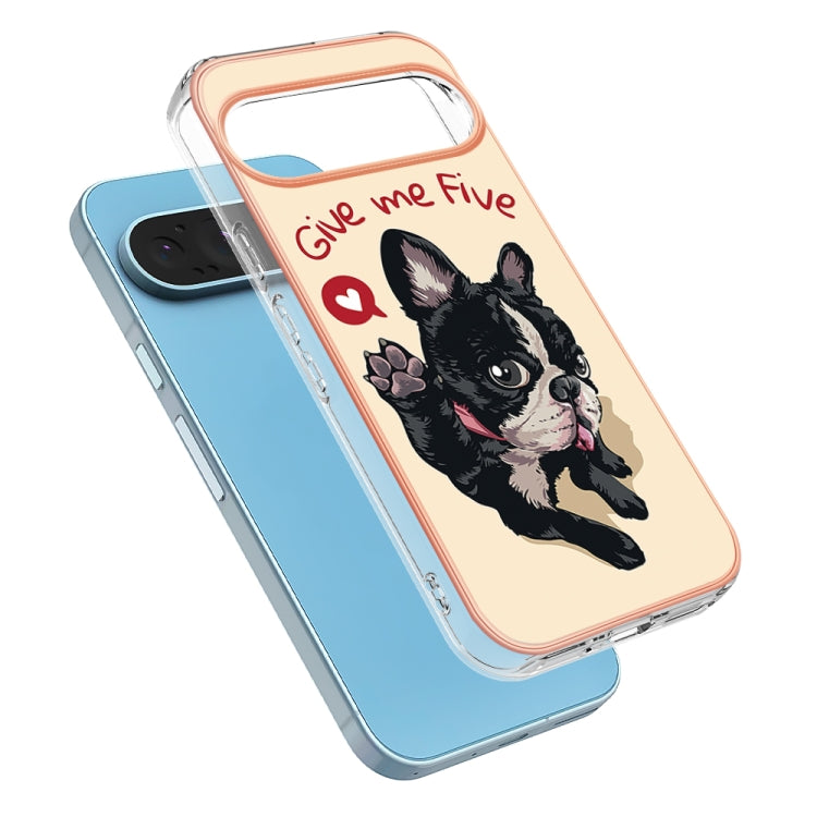 For Google Pixel 9 / 9 Pro Electroplating Dual-side IMD Phone Case(Lucky Dog)