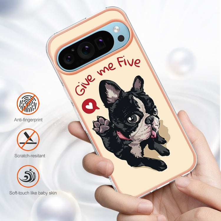 For Google Pixel 9 / 9 Pro Electroplating Dual-side IMD Phone Case(Lucky Dog)