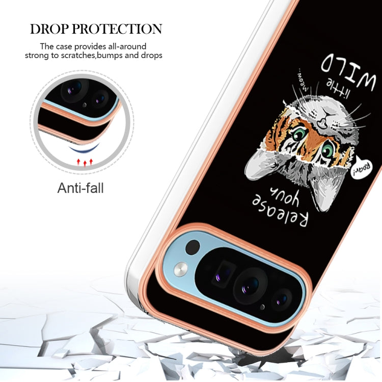 For Google Pixel 9 Pro XL Electroplating Dual-side IMD Phone Case(Natural Growth)