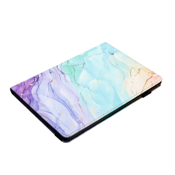 For iPad Pro 11 2024 Sewing Litchi Texture Smart Leather Tablet Case(Oil Painting)