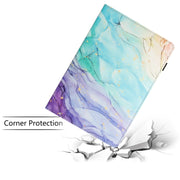 For iPad Pro 11 2024 Sewing Litchi Texture Smart Leather Tablet Case(Oil Painting)