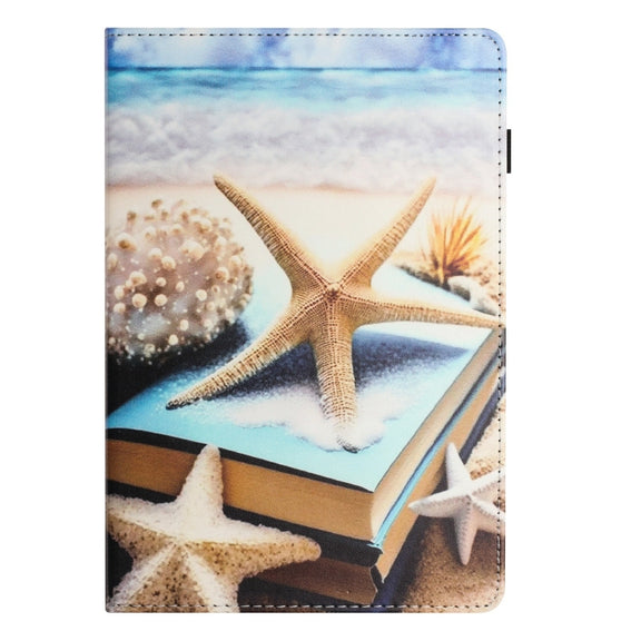 For iPad Pro 11 2024 Sewing Litchi Texture Smart Leather Tablet Case(Starfish)