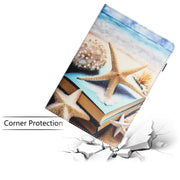 For Amazon Kindle Fire HD 10 2021 Sewing Litchi Texture Smart Leather Tablet Case(Starfish)