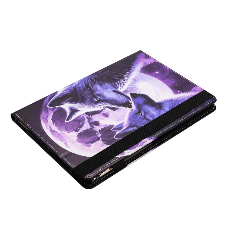 For Amazon Kindle Fire HD 10 2021 Sewing Litchi Texture Smart Leather Tablet Case(Wolf)