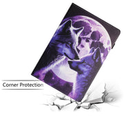 For Amazon Kindle Fire HD 10 2021 Sewing Litchi Texture Smart Leather Tablet Case(Wolf)