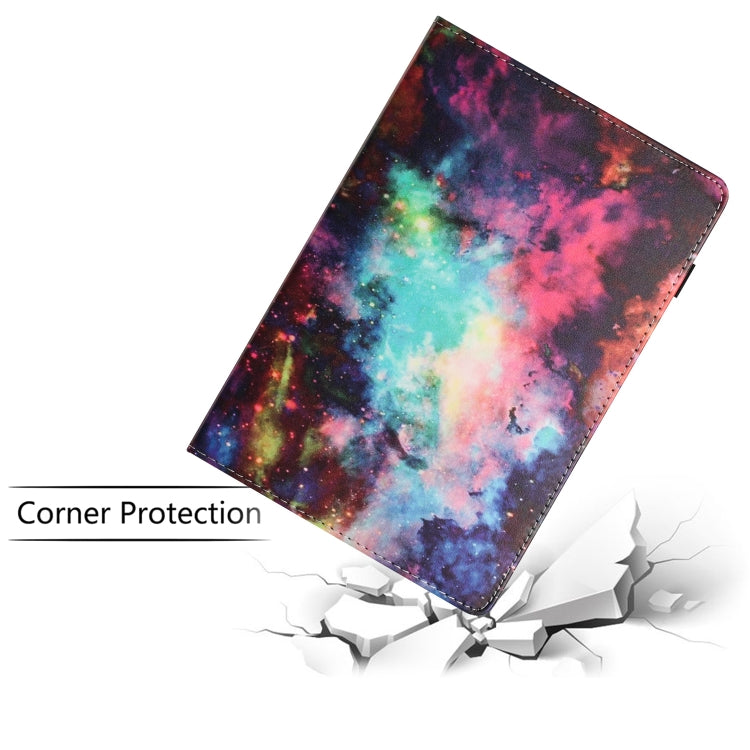 For Amazon Kindle Fire HD 10 2021 Sewing Litchi Texture Smart Leather Tablet Case(Starry Sky)
