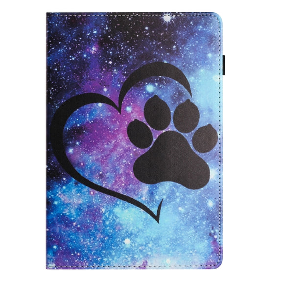 For Amazon Kindle Fire Max 11 2023 Sewing Litchi Texture Smart Leather Tablet Case(Footprint)