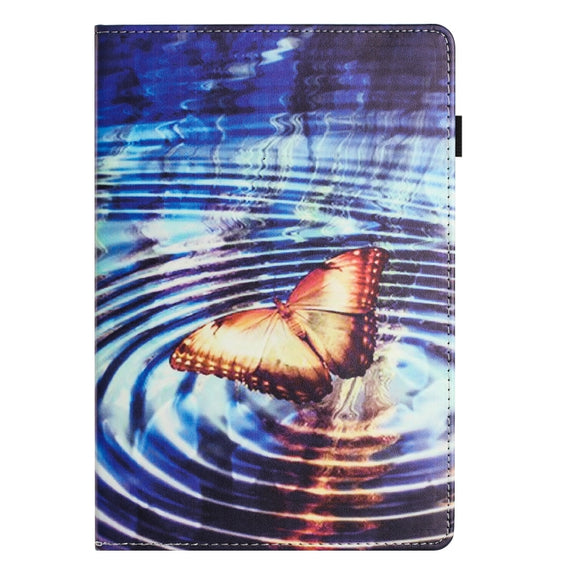 For Amazon Kindle Fire Max 11 2023 Sewing Litchi Texture Smart Leather Tablet Case(Butterfly)