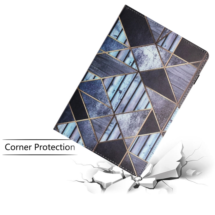 For Amazon Kindle Fire Max 11 2023 Sewing Litchi Texture Smart Leather Tablet Case(Marble)