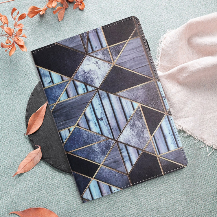 For Amazon Kindle Fire Max 11 2023 Sewing Litchi Texture Smart Leather Tablet Case(Marble)