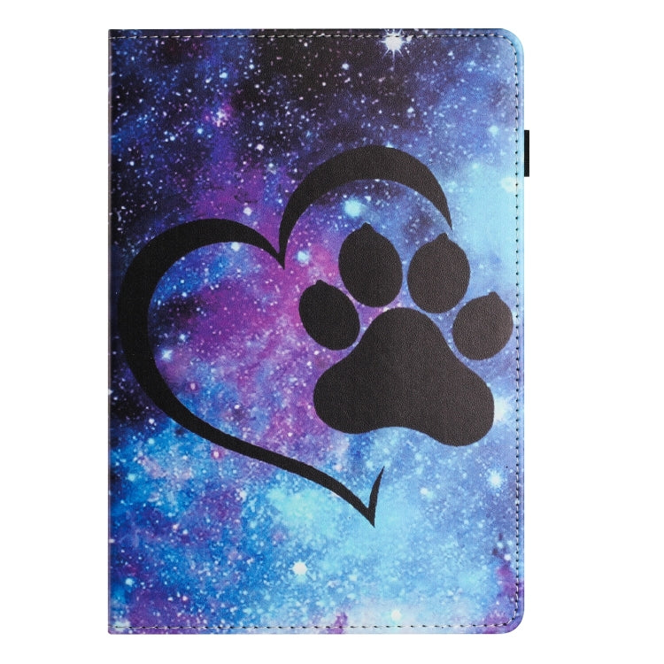 For Lenovo Tab M10 Sewing Litchi Texture Smart Leather Tablet Case(Footprint)