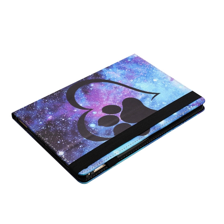 For Lenovo Tab M10 Sewing Litchi Texture Smart Leather Tablet Case(Footprint)