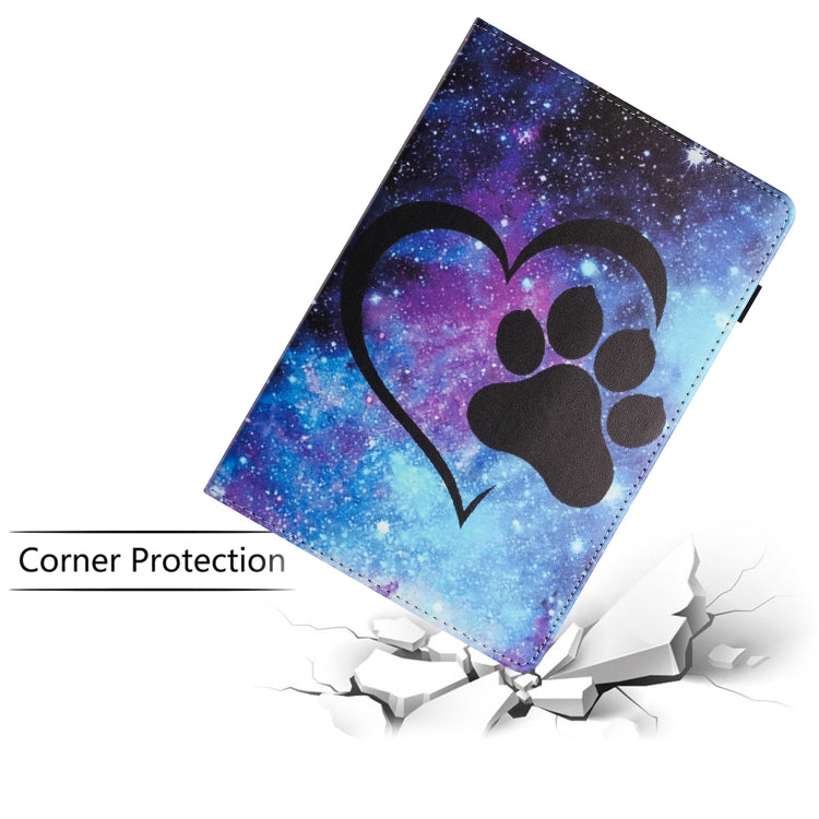 For Lenovo Tab M10 Sewing Litchi Texture Smart Leather Tablet Case(Footprint)