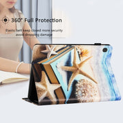 For Lenovo Tab M10 Sewing Litchi Texture Smart Leather Tablet Case(Starfish)