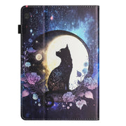 For Lenovo Tab M10 Sewing Litchi Texture Smart Leather Tablet Case(Cat)