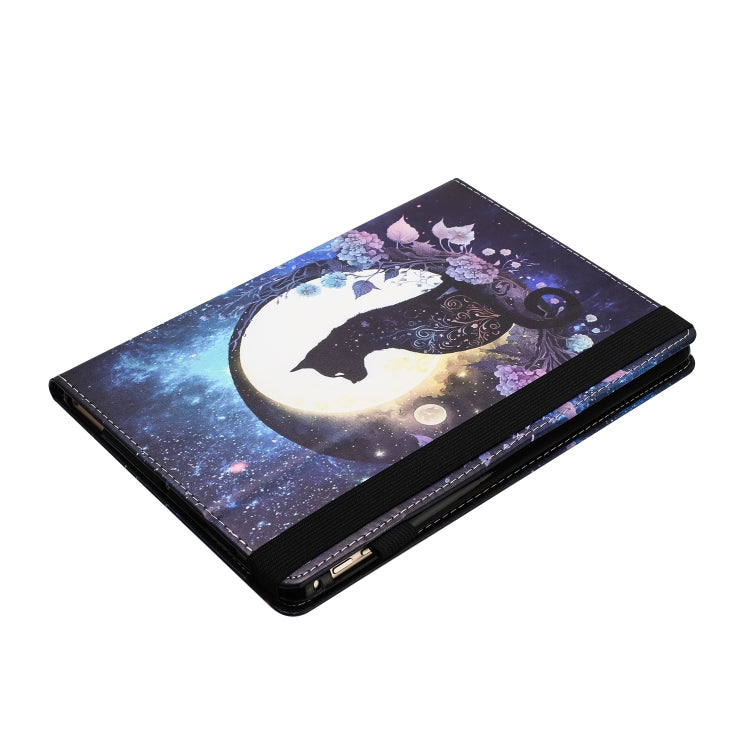 For Lenovo Tab M10 Sewing Litchi Texture Smart Leather Tablet Case(Cat)