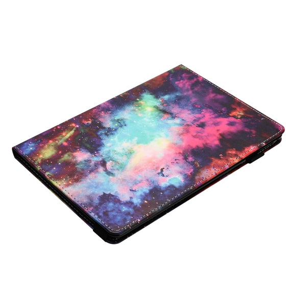 For Lenovo Tab M10 Sewing Litchi Texture Smart Leather Tablet Case(Starry Sky)