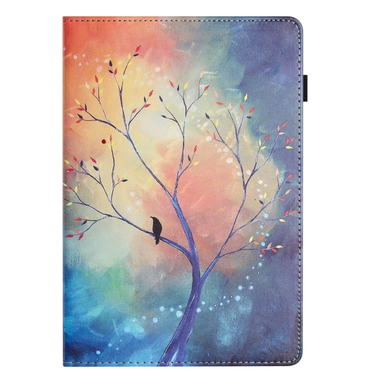 For Lenovo Tab M10 HD Gen 2 Sewing Litchi Texture Smart Leather Tablet Case(Oil Painting Tree)