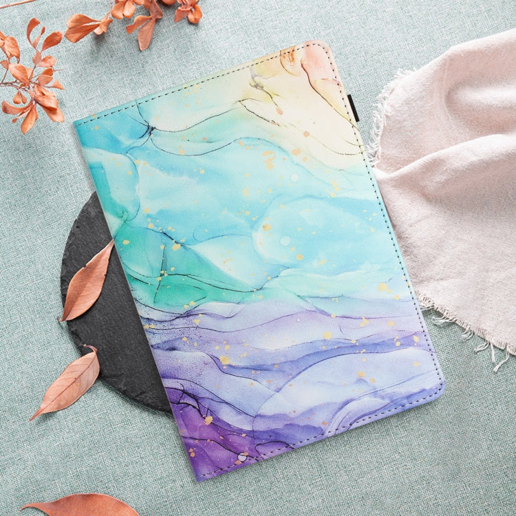 For Lenovo Tab M10 HD Gen 2 Sewing Litchi Texture Smart Leather Tablet Case(Oil Painting)