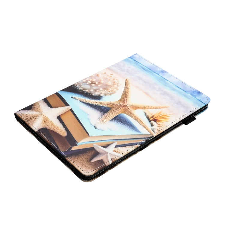 For Lenovo M10 Plus Sewing Litchi Texture Smart Leather Tablet Case(Starfish)