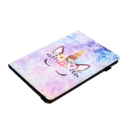For Lenovo M10 Plus Sewing Litchi Texture Smart Leather Tablet Case(Smiling Face)