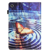 For Lenovo M10 Plus Sewing Litchi Texture Smart Leather Tablet Case(Butterfly)