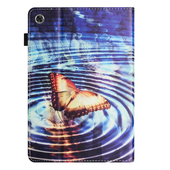 For Lenovo Tab M10 Plus 3rd Gen Sewing Litchi Texture Smart Leather Tablet Case(Butterfly)