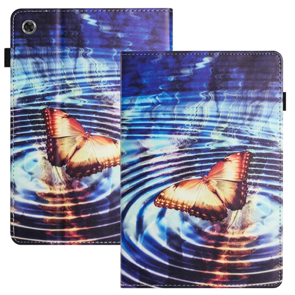 For Lenovo Tab M10 Plus 3rd Gen Sewing Litchi Texture Smart Leather Tablet Case(Butterfly)