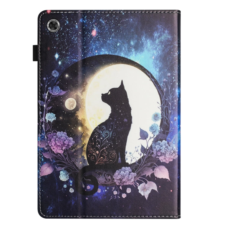 For Lenovo Tab M10 Plus 3rd Gen Sewing Litchi Texture Smart Leather Tablet Case(Cat)