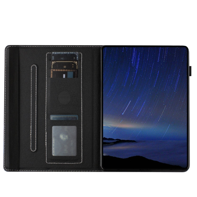 For Huawei MediaPad T5 10 Sewing Litchi Texture Smart Leather Tablet Case(Smiling Face)