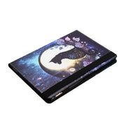 For Huawei MediaPad T5 10 Sewing Litchi Texture Smart Leather Tablet Case(Cat)