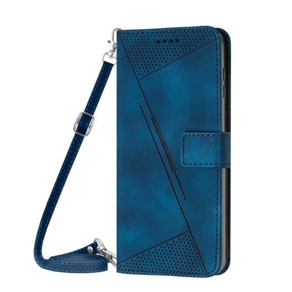 For Xiaomi 12 Pro / 12S Pro Dream Triangle Leather Phone Case with Lanyard(Blue)