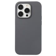 For iPhone 13 Pro Max Liquid Silicone Phone Case(Charcoal Black)