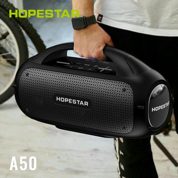 HOPESTAR A50 80W IPX6 Water-resistant Portable Bluetooth Speaker Outdoor Subwoofer(Grass Green)
