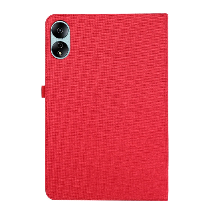 For Honor MagicPad 13 Cloth Texture Horizontal Flip PU + TPU Tablet Case(Red)