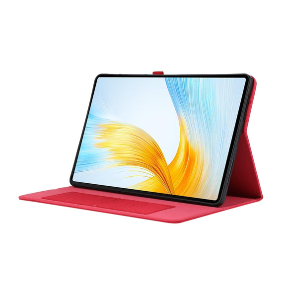For Honor MagicPad 13 Cloth Texture Horizontal Flip PU + TPU Tablet Case(Red)