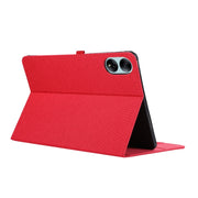 For Honor MagicPad 13 Cloth Texture Horizontal Flip PU + TPU Tablet Case(Red)