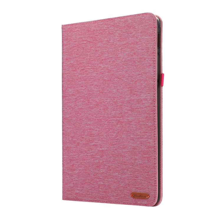 For Honor MagicPad 13 Cloth Texture Horizontal Flip PU + TPU Tablet Case(Rose Red)